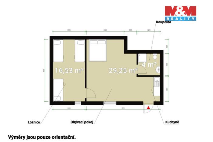 Pronájem bytu 1+1, Sytno, 49 m2