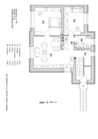 Prodej bytu 3+kk, Praha, Na Farkáně III, 80 m2