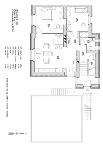 Prodej bytu 3+kk, Praha, Na Farkáně III, 80 m2