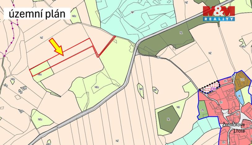 Prodej pole, Petrovice - Žemličkova Lhota, 1988 m2