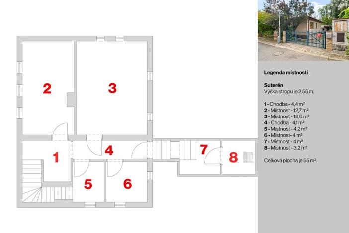 Prodej rodinného domu, Praha - Zbraslav, Nebeského, 208 m2