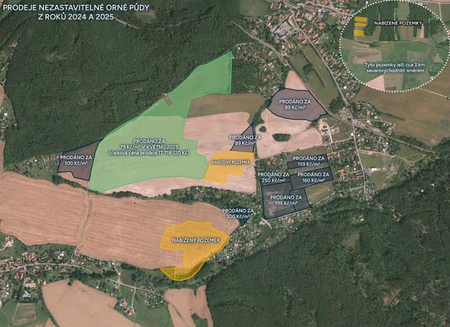 Prodej pole, Čisovice, 118495 m2