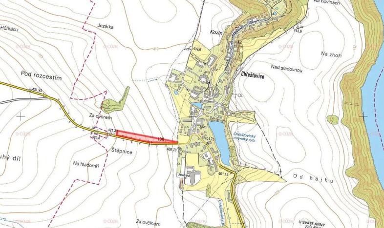 Prodej pozemku pro bydlení, Albrechtice nad Vltavou, 8720 m2