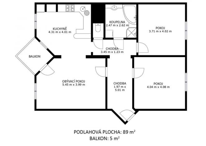 Pronájem bytu 3+kk, Moravské Budějovice, Na Výsluní, 88 m2