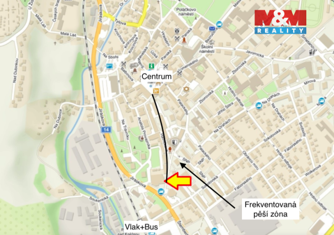 Pronájem kanceláře, Rychnov nad Kněžnou, Havlíčkova, 55 m2