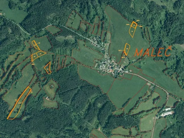 Dražba pole, Strašín, 33898 m2