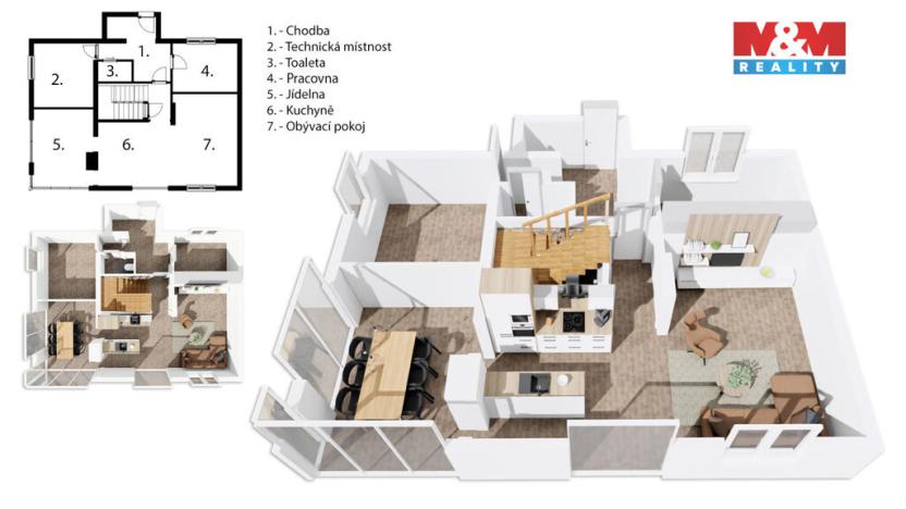 Prodej rodinného domu, Jirny, K Lesu, 164 m2