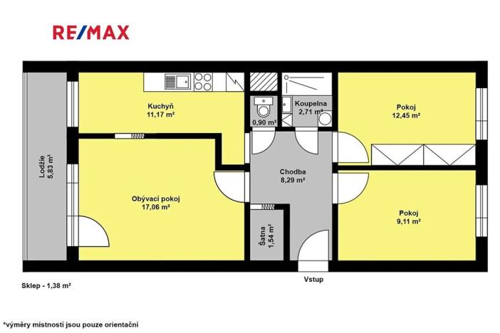 Pronájem bytu 3+1, Nymburk, Jasmínová, 69 m2