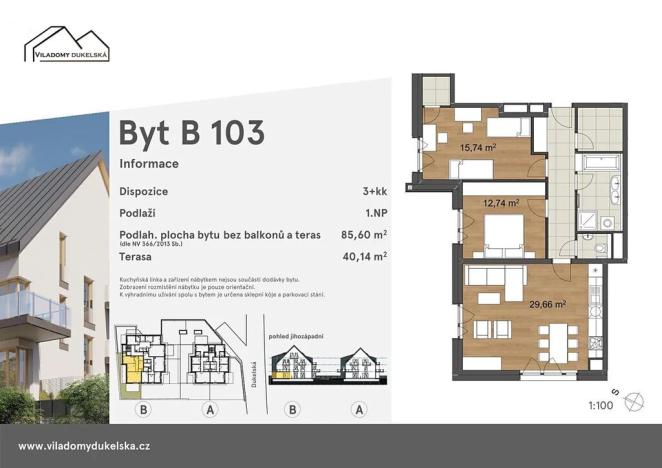 Prodej bytu 3+kk, Liberec, Dukelská, 126 m2
