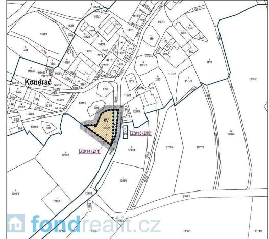 Prodej pozemku, Kamenná, 1200 m2