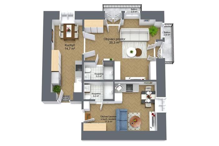 Prodej bytu 3+1, Praha - Vinohrady, Legerova, 64 m2