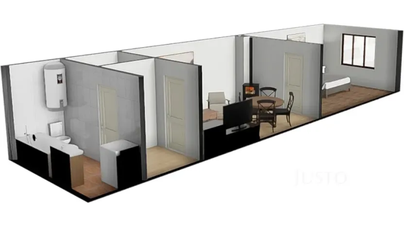 Prodej rodinného domu, Lhenice, 61 m2