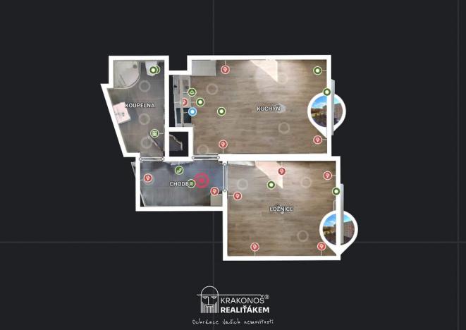 Pronájem bytu 2+kk, Hranice - Hranice I-Město, Jiřího z Poděbrad, 38 m2