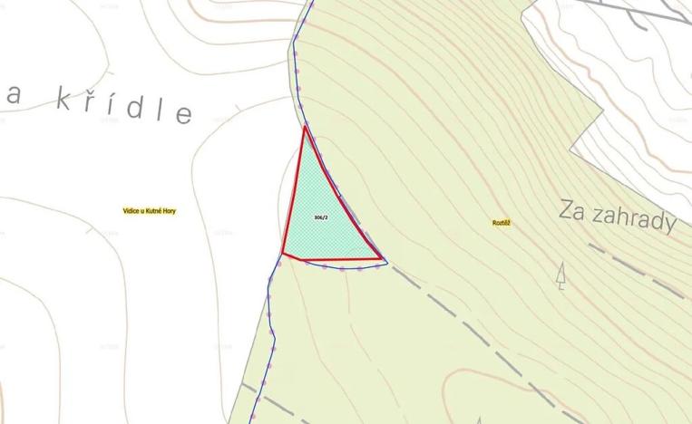 Prodej louky, Vidice, 7450 m2