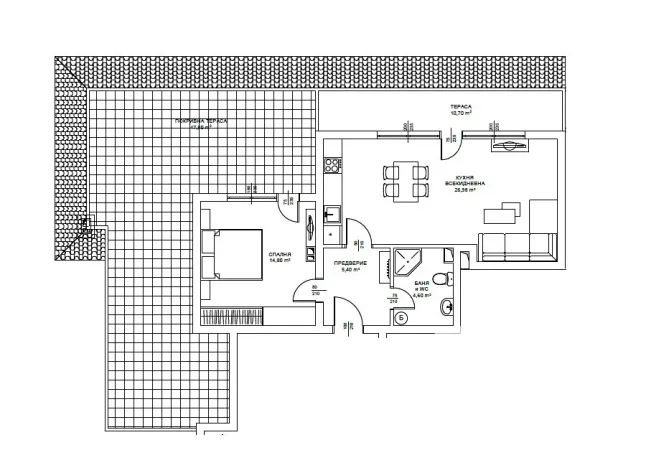 Prodej bytu 2+kk, Bjala, Bulharsko, 73 m2