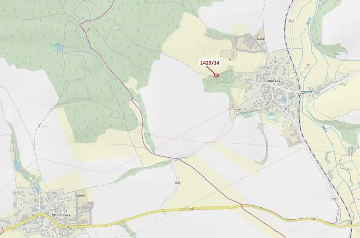 Dražba pozemku, Milavče, 80 m2