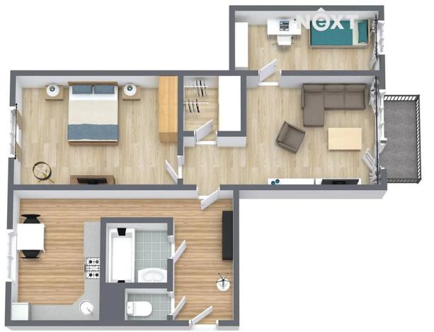 Prodej bytu 3+1, Žatec, V Zahradách, 65 m2