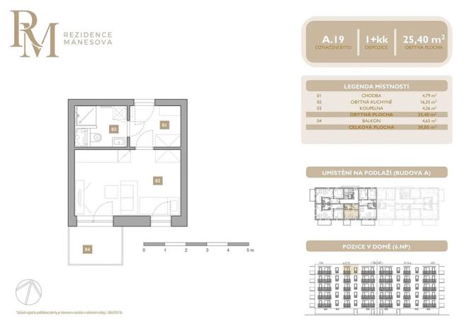 Prodej bytu 1+kk, Lipník nad Bečvou, Mánesova, 25 m2