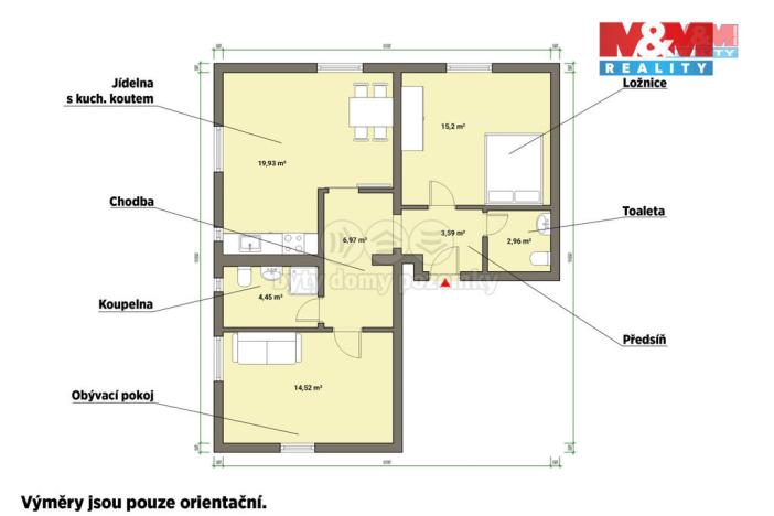 Pronájem bytu 3+kk, Tachov - Oldřichov, 67 m2