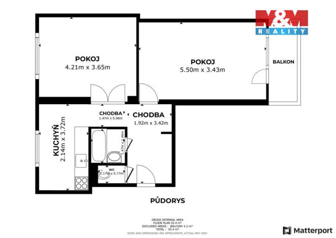 Prodej bytu 2+1, Ostrava - Hrabůvka, Klegova, 54 m2