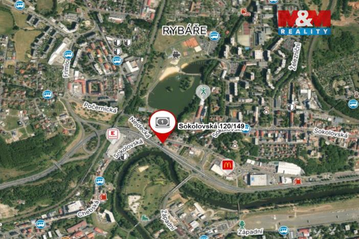 Pronájem kanceláře, Karlovy Vary - Rybáře, Sokolovská, 22 m2