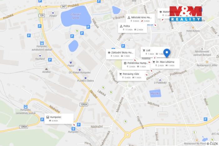 Pronájem bytu 1+kk, Humpolec, Masarykova, 20 m2