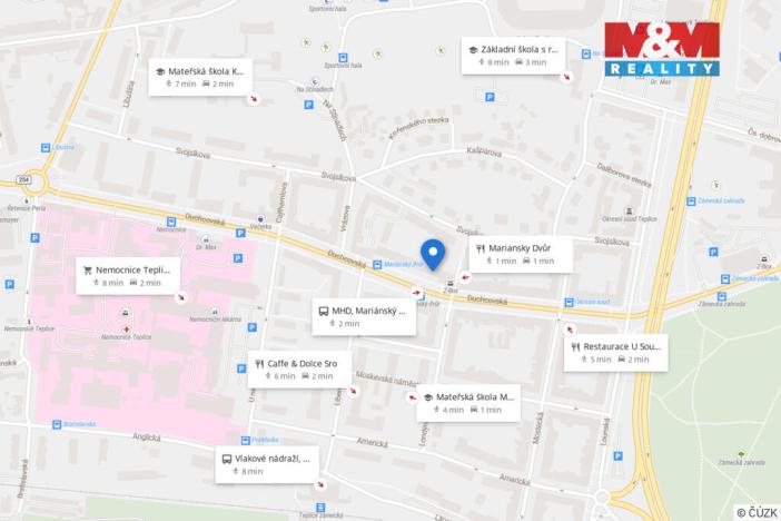 Pronájem bytu 3+1, Teplice, Duchcovská, 47 m2