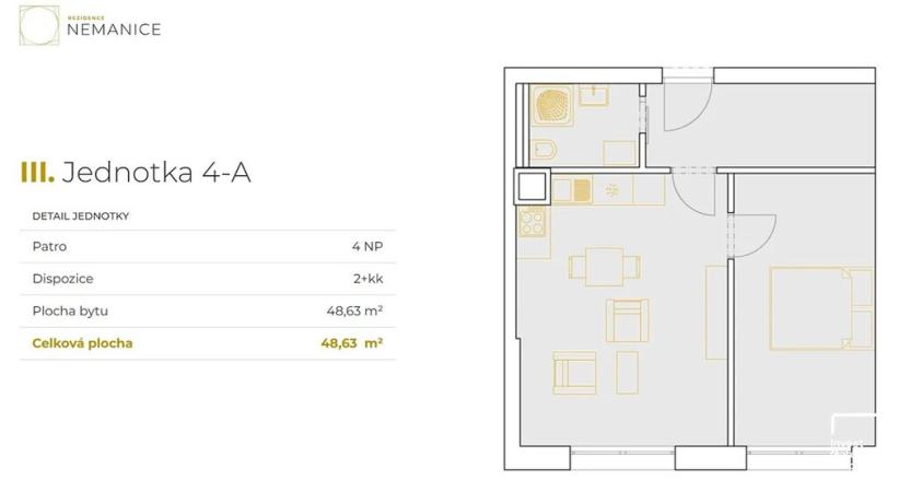 Prodej bytu 2+kk, České Budějovice, K. Šatala, 46 m2