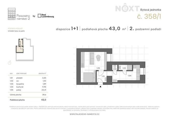 Prodej bytu 2+1, Praha - Nové Město, Palackého náměstí, 86 m2