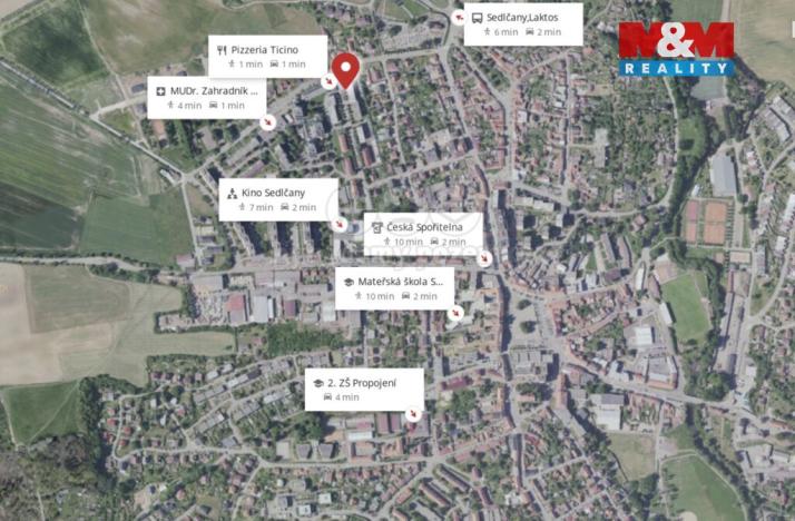 Pronájem bytu 2+1, Sedlčany, U Kulturního domu, 52 m2