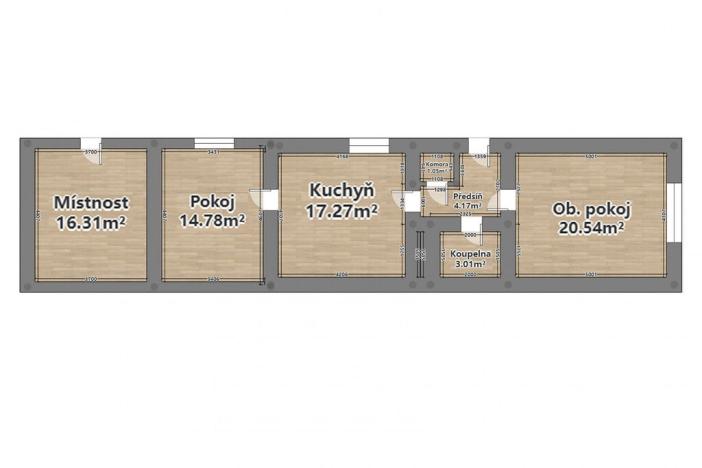 Prodej rodinného domu, Hlince, 61 m2