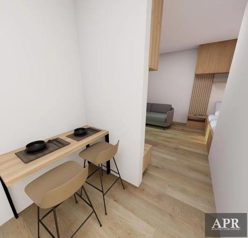 Pronájem bytu 1+kk, Zlín, Pod Hradem II, 29 m2