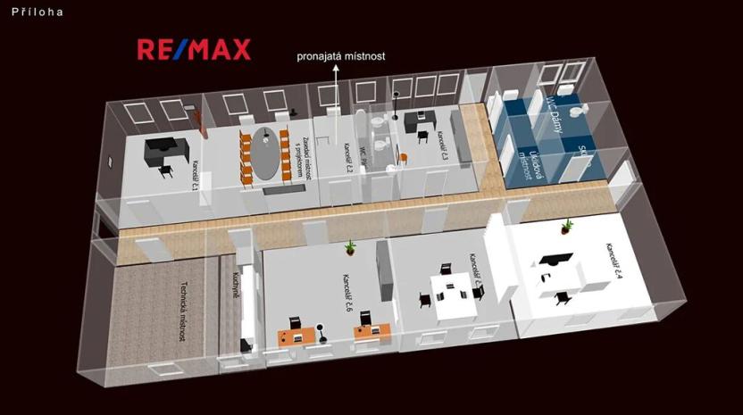 Pronájem kanceláře, Chlumec nad Cidlinou, Rooseveltova, 18 m2