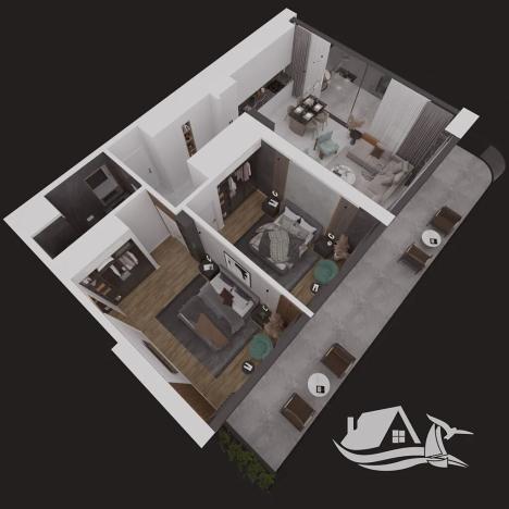 Prodej bytu 3+kk, Trikomo, Kypr, 76 m2