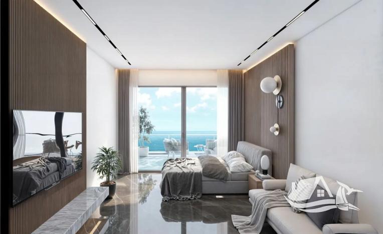 Prodej bytu 1+kk, Agios Amvrosios Keryneias, Kypr, 33 m2