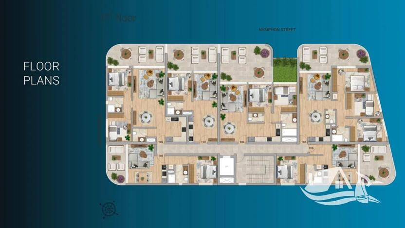 Prodej bytu 3+kk, Lemesos, Kypr, 75 m2