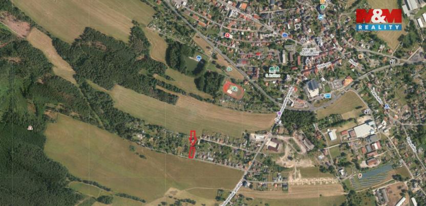 Prodej zahrady, Cvikov, Wolkerova, 823 m2