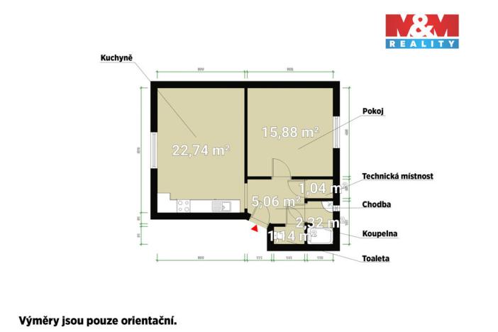 Prodej bytu 2+kk, Přehýšov, 48 m2