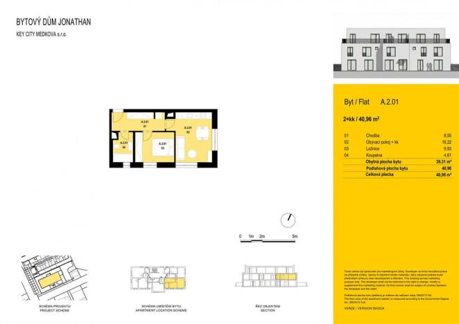Pronájem bytu 2+kk, Praha - Chodov, K dubu, 41 m2