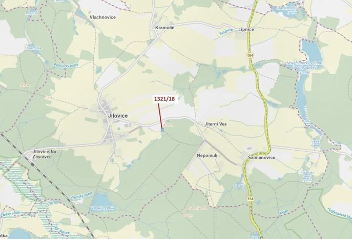 Dražba lesa, Jílovice, 3594 m2