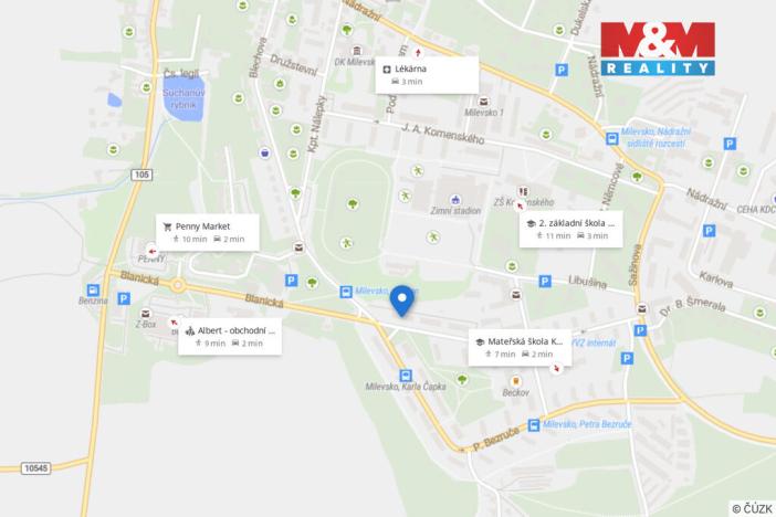 Pronájem bytu 3+kk, Milevsko, Čs. armády, 51 m2