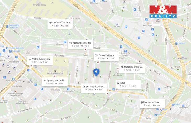 Prodej bytu 2+kk, Praha - Michle, Počátecká, 39 m2