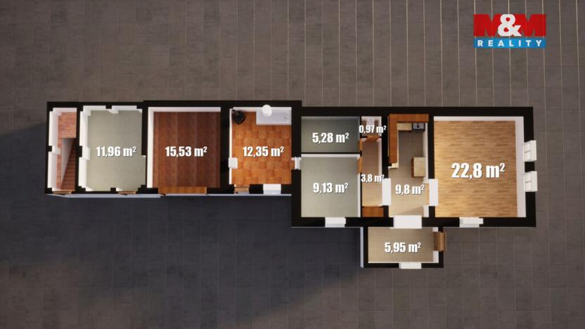 Prodej rodinného domu, Všetaty - Přívory, Nádražní, 70 m2