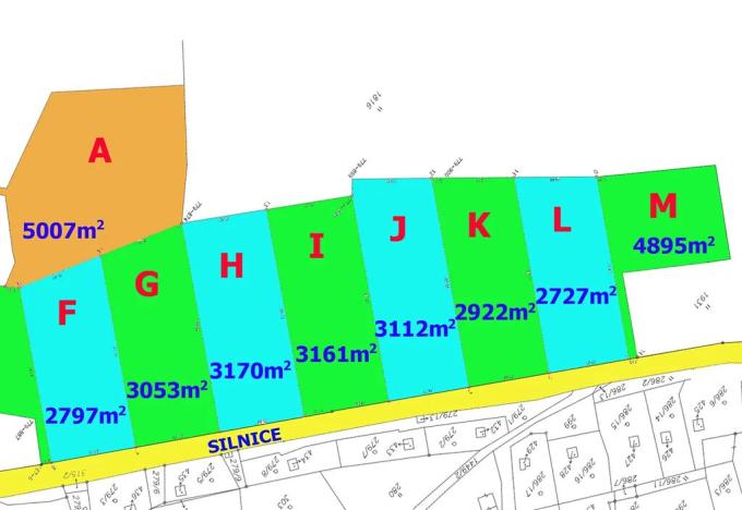 Prodej louky, Liberec, 3161 m2