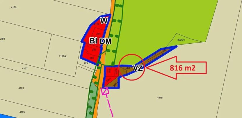 Prodej pozemku pro bydlení, Číčenice, 816 m2