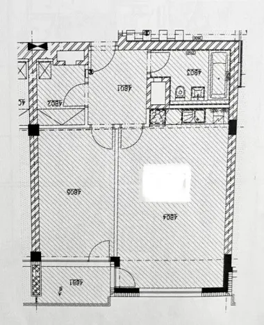 Pronájem bytu 2+kk, Praha - Žižkov, Kališnická, 57 m2