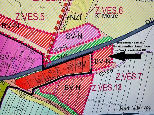 Prodej pozemku pro bydlení, Vesce, 2267 m2