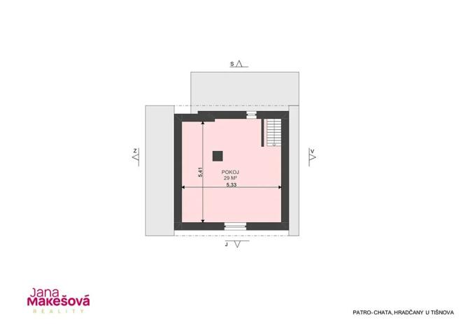 Prodej chaty, Hradčany, 61 m2