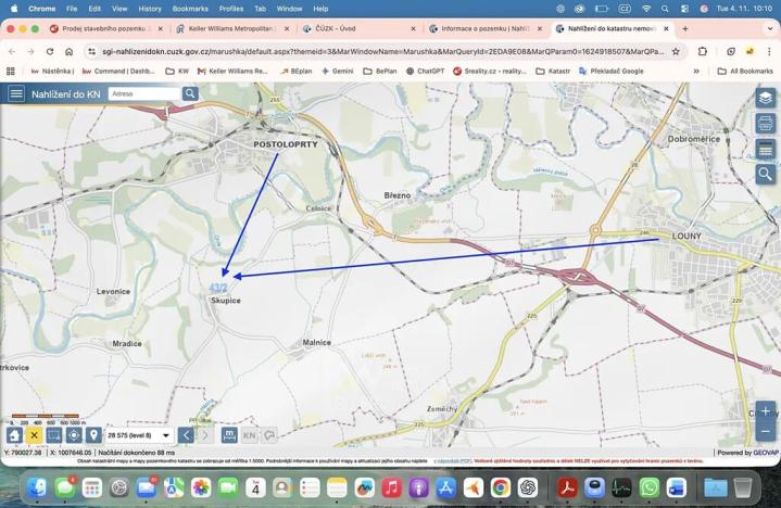 Prodej pozemku pro bydlení, Postoloprty, 3500 m2