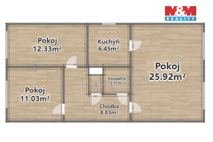 Prodej bytu 3+1, Rakovník - Rakovník II, V Lukách, 68 m2